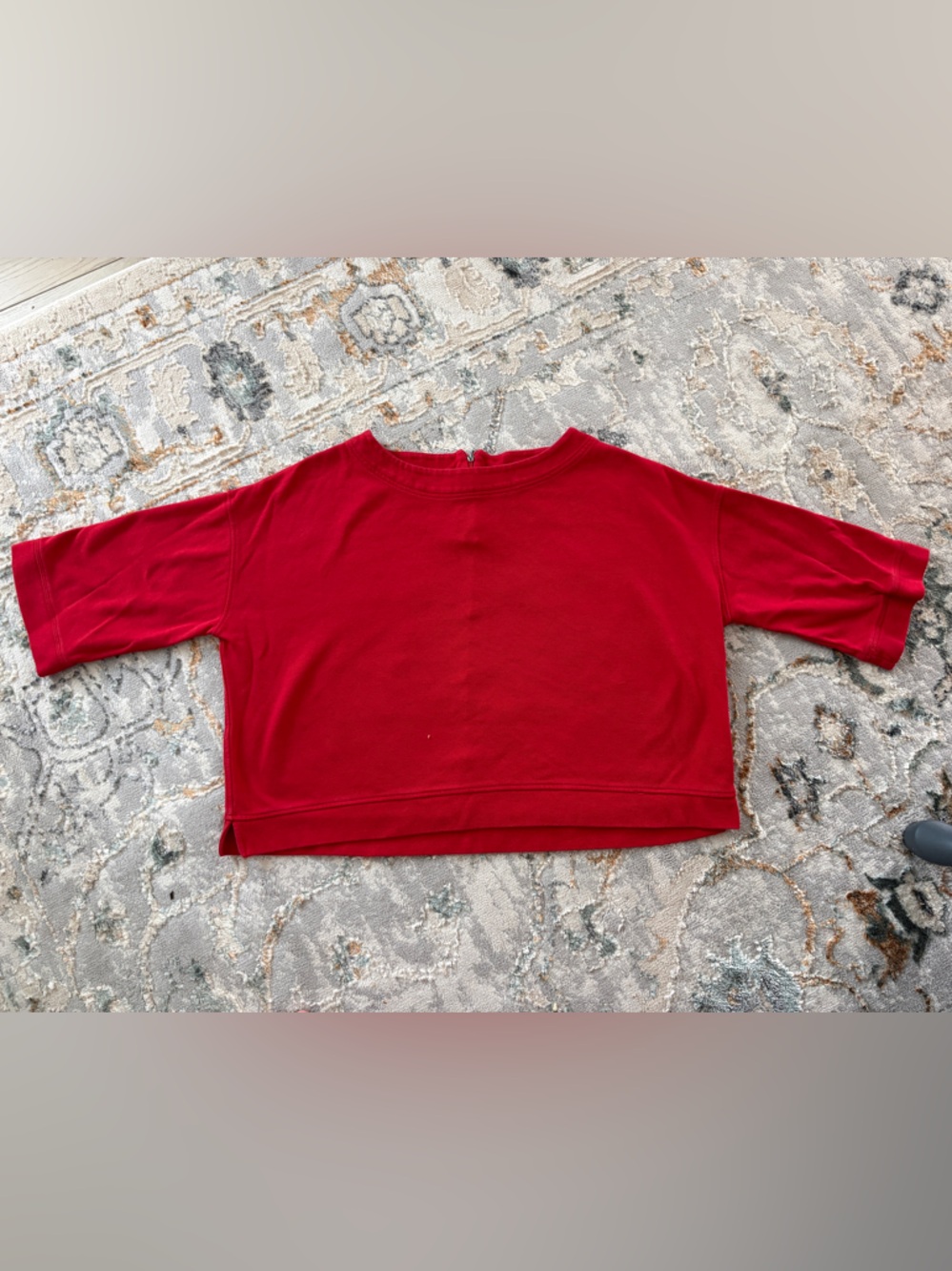 Vineyard Vines Red Crewneck Sweatshirt Back Neck Zipper XL